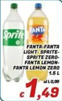 Idromarket Fanta-Fanta Light-Sprite-Sprite Zero-Fanta Lemon-Fanta Lemon Zero offerta
