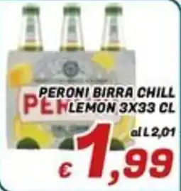 Idromarket Peroni birra chill lemon offerta