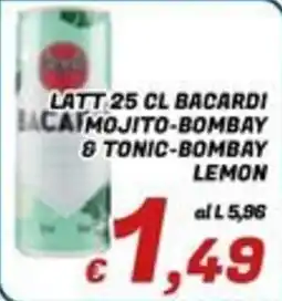 Idromarket Latt Bacardi Mojito-Bombay & Tonic-Bombay Lemon offerta