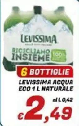 Idromarket LeviSSIMA acqua naturale offerta