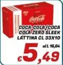 Idromarket Coca-Cola/Coca-Cola Zero Sleek offerta