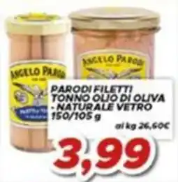 MA Supermercati Parodi filetti tonno olio di oliva naturale vetro offerta
