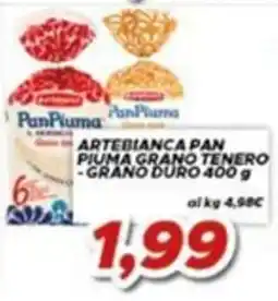 MA Supermercati Artebianca Pan Piuma Grano Tenero/Grano Duro offerta
