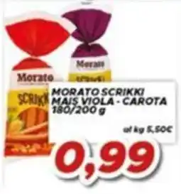 MA Supermercati Morato scrikki mais viola - carota offerta
