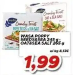 MA Supermercati Wasa Poppy Seeds & Sea Salt offerta