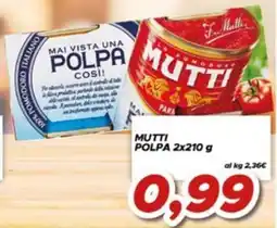 MA Supermercati Mutti polpa offerta