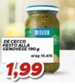 MA Supermercati De Cecco pesto alla genovese offerta