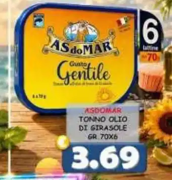 Asdomar tonno olio di girasole