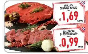 Supermercati Agorà Tagliata di bovino adulto offerta