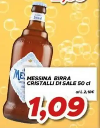MA Supermercati Messina birra cristalli di sale offerta