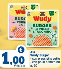 Ok Sigma Ala Wudy Burger offerta
