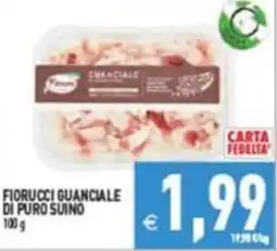 Supermercati Agorà Fiorucci guanciale di puro suino offerta