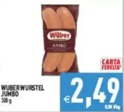 Supermercati Agorà Wuber Würstel Jumbo offerta