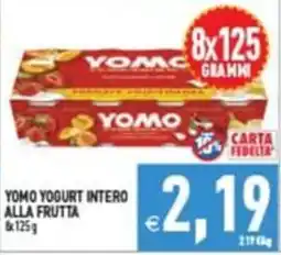 Supermercati Agorà Yomo yogurt intero alla frutta offerta
