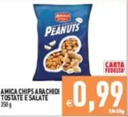 Supermercati Agorà Amica chips arachidi tostate e salate offerta