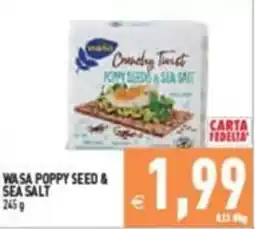 Supermercati Agorà Wasa Poppy Seed & Sea Salt offerta