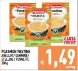 Supermercati Agorà Plasmon pastine offerta