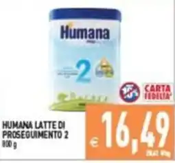 Supermercati Agorà Humana latte di proseguimento 2 offerta