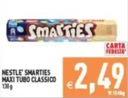 Supermercati Agorà Nestlé Smarties Maxi Tubo Classico offerta