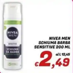 Idromarket Nivea Men schiuma barba sensitive offerta
