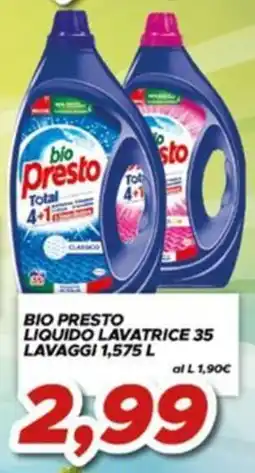 MA Supermercati Bio Presto liquido lavatrice offerta