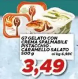MA Supermercati G7 gelato con crema spalmabile pistacchio - caramello salato offerta