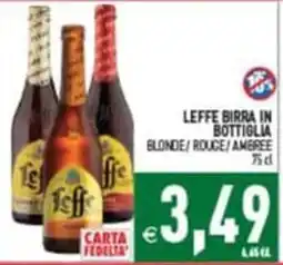 Supermercati Agorà Leffe birra in bottiglia offerta