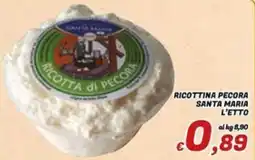 Idromarket Ricottina pecora Santa Maria l'Etto offerta
