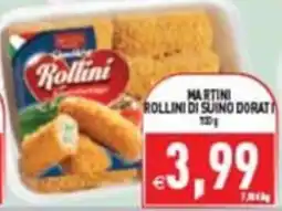 Supermercati Agorà Rollini di suino dorati Martini offerta