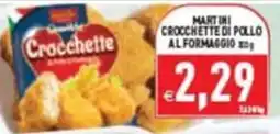 Supermercati Agorà Martini Crocchette di pollo al formaggio offerta