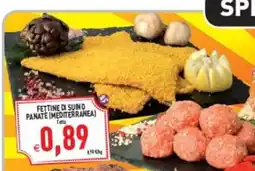 Supermercati Agorà Fettine di suino panate (mediterranea) offerta