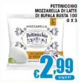 Sacoph Mozzarella di latte di bufala Pettinicchio offerta