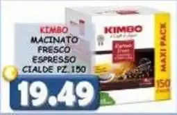 MercADone Kimbo macinato fresco espresso cialde offerta
