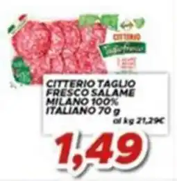 MA Supermercati Citterio taglio fresco salame milano 100% italiano offerta
