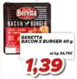 MA Supermercati Beretta Bacon x Burger offerta