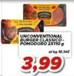 MA Supermercati Unconventional burger classico pomodoro offerta