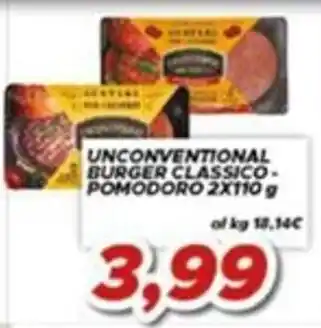 MA Supermercati Unconventional burger classico pomodoro offerta