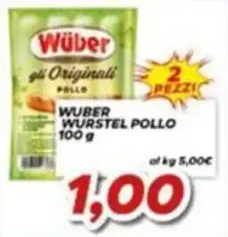 MA Supermercati Wüber Wurstel Pollo offerta
