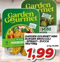 MA Supermercati Garden Gourmet mini burger broccoli - spinaci - zucca offerta