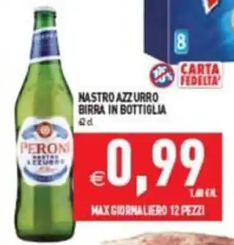 Peroni birra in bottiglia