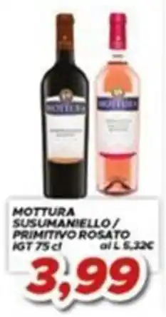 MA Supermercati Mottura Susumaniello / Primitivo Rosato offerta