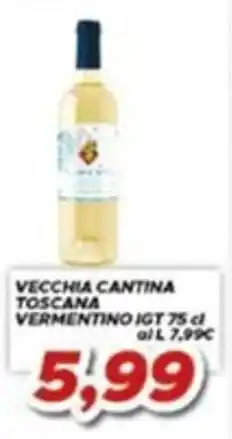 MA Supermercati Vecchia Cantina Toscana Vermentino IGT offerta