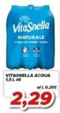 MA Supermercati VitaSnella Acqua Naturale offerta