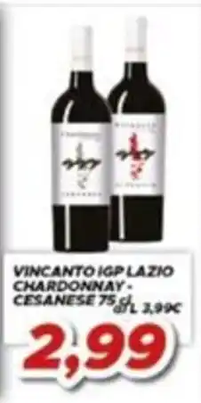 MA Supermercati Vincanto IGP Lazio Chardonnay-Cesanese offerta