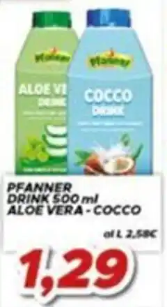 MA Supermercati Pfanner drink aloe vera - cocco offerta