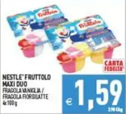 Supermercati Agorà Nestlé Fruttolo Maxi Duo offerta