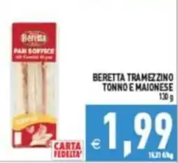 Supermercati Agorà Beretta tramezzino tonno e maionese offerta