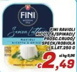 Idromarket Fini ravioli ricotta e spinaci offerta