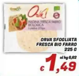 Idromarket Orva sfogliata fresca bio farro offerta