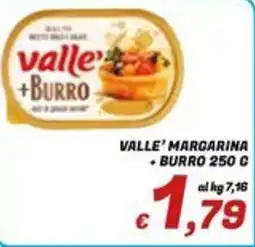Idromarket Valle' margarina + burro offerta